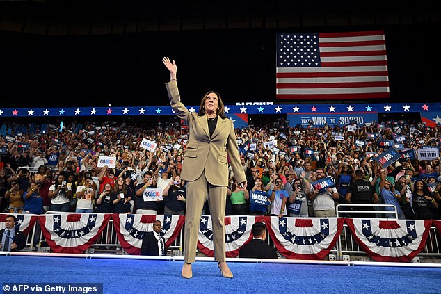 While Biden is enjoying the beach, Vice President Kamala Harris is on the road, speaking to a crowd at a rally in Arizona on Friday night.