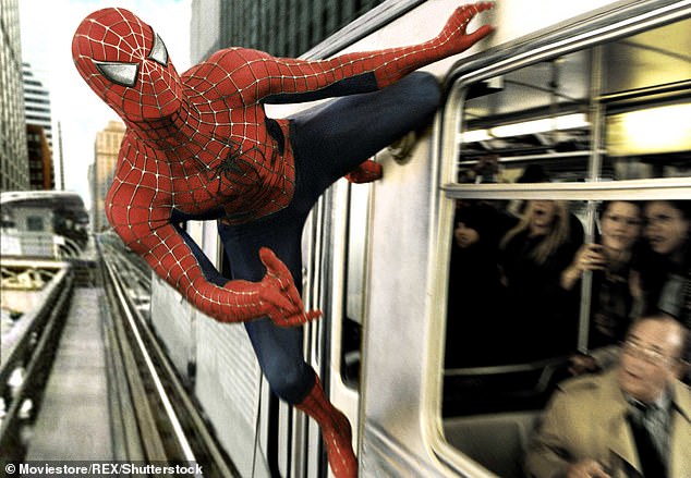 The 2004 film Spider-Man 2 (pictured), starring Tobey Maguire, has had its PG rating raised to 12 due to sequences including fistfights and a mugging and a reference to a man being stabbed.