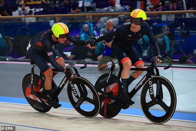 Wood competed in the ill-fated British men's Madison final alongside teammate Mark Stewart.