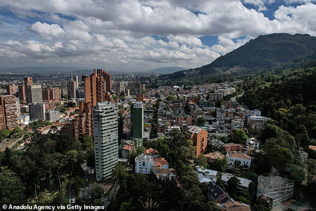 Harry and Meghan will visit Bogotá (pictured) as part of their tour of Colombia