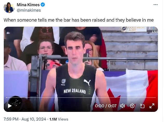 1723336110 587 New Zealand high jumper Hamish Kerr goes viral after running