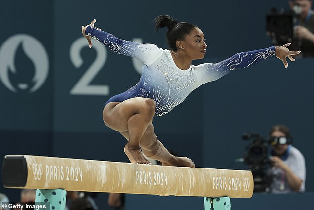 Women like Simone Biles and Rebeca Andrade seem to defy all the laws of nature while displaying the utmost grace, writes Sarah Vine