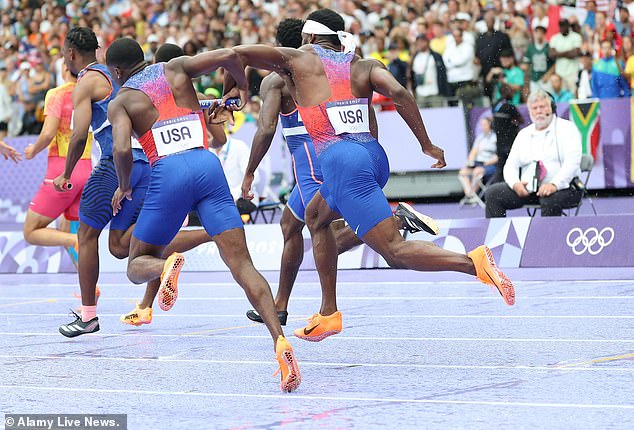 The United States has not won a medal in the men's 4x100m relay since Athens 2004.