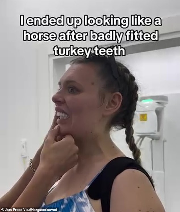 Unable to bear it any longer, she decided to investigate a second time and return to a different clinic in Turkey three months later to have her smile fixed in July of this year.