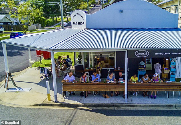 Mr Thomson urged the government to step in and help small businesses or risk losing quality cafes and restaurants (pictured, Dovetail Social Cafe in Norman Park, Brisbane)