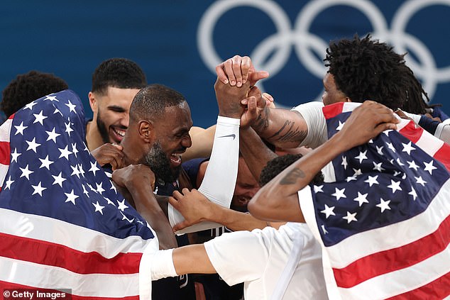 The United States has won gold in men's basketball at the last five Olympic Games.