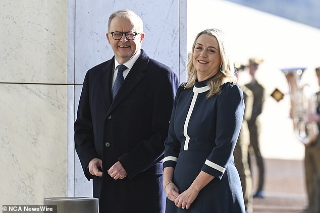 The shock results could spell disaster for both main political parties, as a hung parliament could tip the balance of power into the hands of the minor parties. Pictured is Anthony Albanese with his fiancée Jodie Haydon