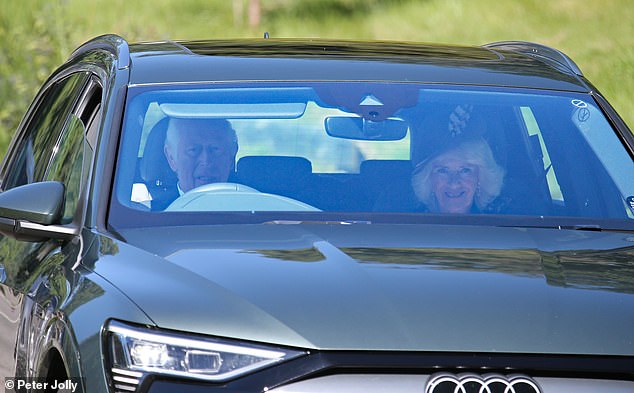 Charles, 75, and Camilla, 77, were heading to Crathie Kirk, a regular place of worship for the royal family during their stay at their summer residence in Scotland.