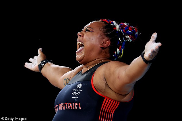 The monarch's message was sent just hours after Emily Campbell celebrated a bronze medal in the women's over 81kg weightlifting event on the final day of competition.