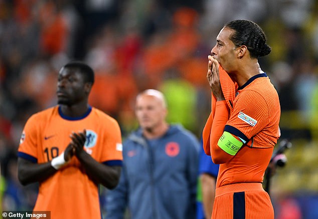 Van Dijk said he was deeply hurt by losing the European Championship semi-final to England last month.