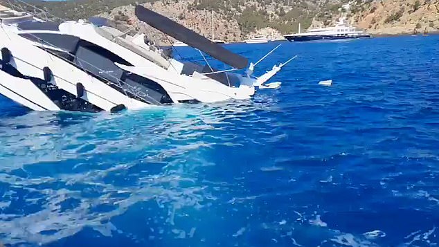 Fortunately, before emergency services could arrive, a private boat was able to pick up the yacht's five passengers, including a German couple and their son. Euro Weekly News reports that the passengers were sent back to Port Adriano, near Magaluf.