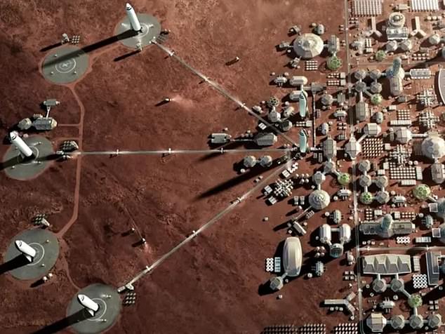 Elon Musk dreams of building a Martian city that can accommodate a million people by 2050.