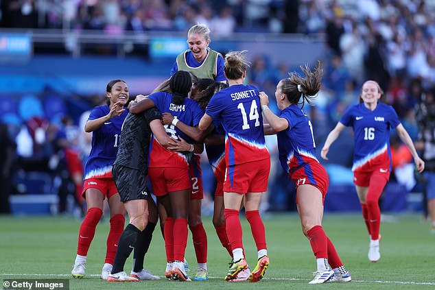 The U.S. team won a gold medal in women's soccer for the first time since 2012 in London