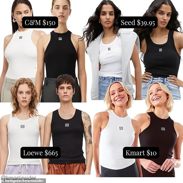 C&M and Seed also have their own dupes of Loewe's cult T-shirt, but fans agree that Kmart's is the best-designed and best value for money.