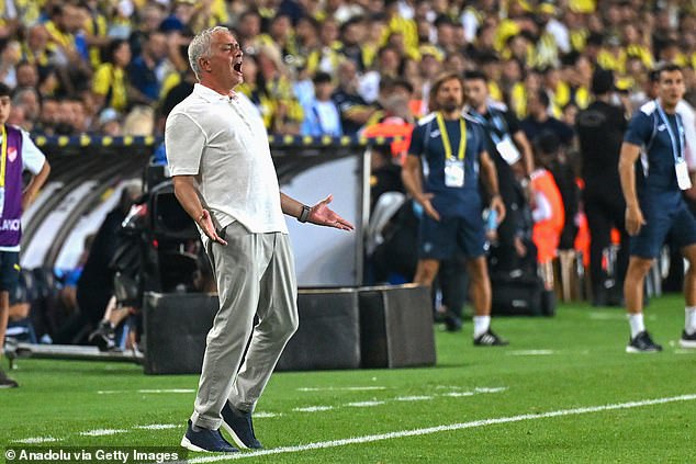 Mourinho was appointed boss of the Turkish giants this summer and showed his fiery side.