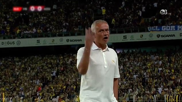 Fans enjoyed watching Mourinho in high spirits as his side took on Adana Demirspor on Sunday.