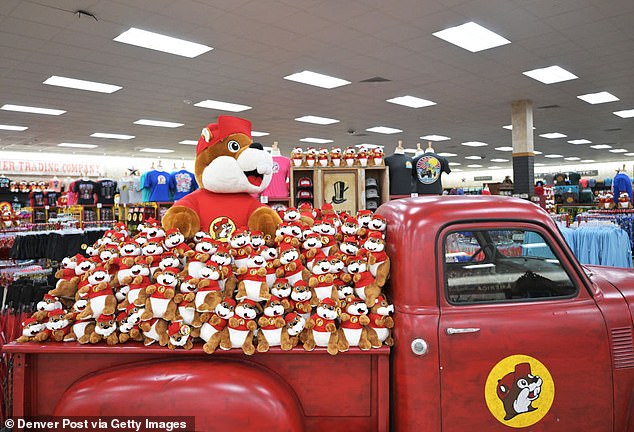 Buc-ee's sells merchandise featuring its famous beaver mascot