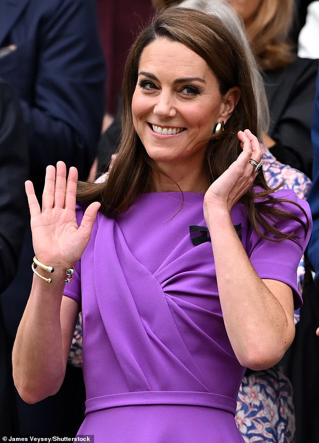 Earlier this summer, the Princess of Wales attended the Wimbledon men's singles final in London with Princess Charlotte.