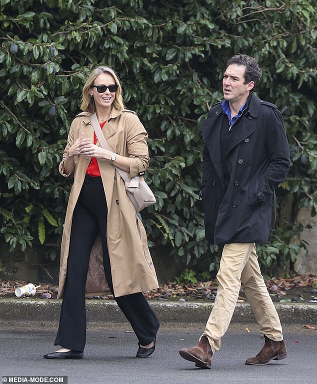 Karl's brother Peter Stefanovic and his wife Sylvia Jeffries also attended the party. Both are pictured here.