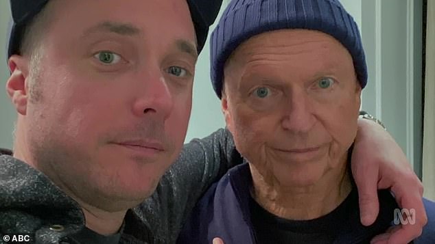 The 76-year-old Jurassic Park star opened up about his medication regimen in the debut episode of the upcoming ABC series The Assembly. He is pictured with his son.