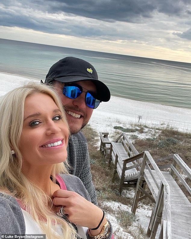 Luke (born Thomas Luther Bryan) and his wife of 17 years, Caroline Boyer, spend much of their time at their 'Red Bird Farm' in Nashville, Tennessee; but they snapped a selfie near the private beach on their 1.06-acre property in the Sunshine State's Panhandle in 2021.