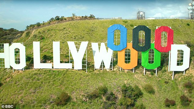 The Hollywood sign was modified for the 2028 Los Angeles Games