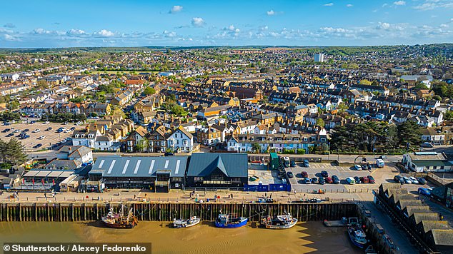 Whitstable (2nd) is famous for its oysters, while fantastic sunsets can be seen from the Old Neptune Pub on Whitstable beach.