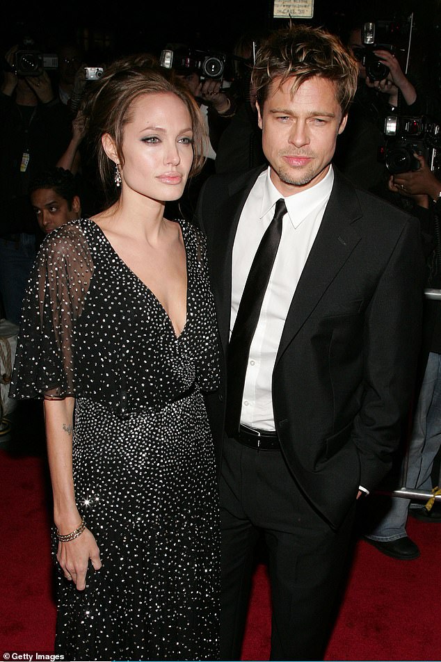 Brad and Angelina married in August 2014 after 10 years together, but Angelina filed for divorce in September 2016; pictured in 2006