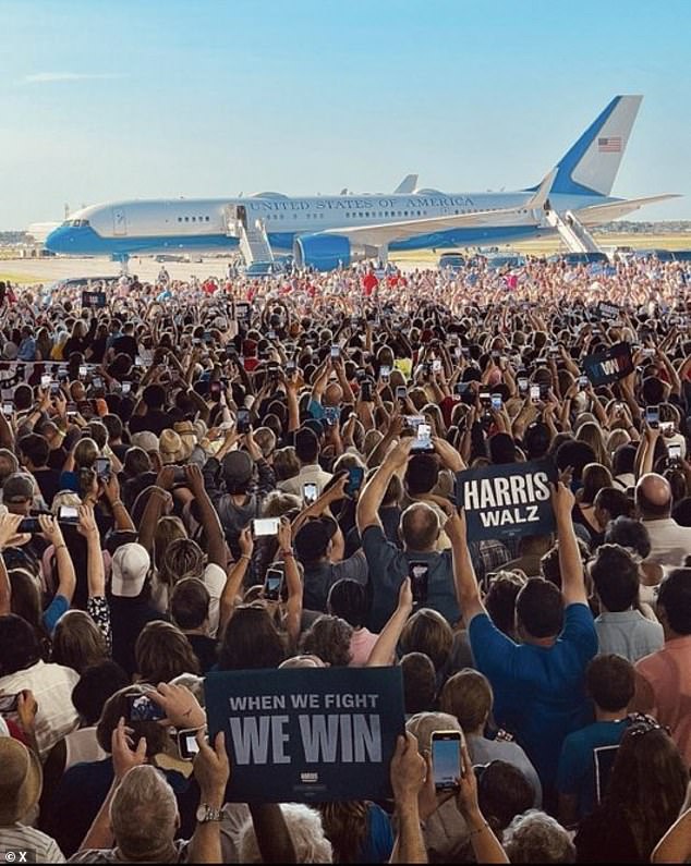 Artificial intelligence experts have revealed that the image of Kamala Harris' rally in Michigan may have been edited, but not to the extent claimed by Donald Trump. They suggested that the photo could have been edited to add brightness and contrast.