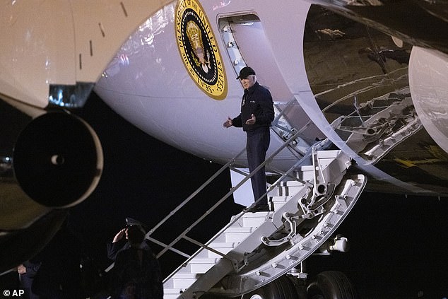 President Biden arrives at Dover Air Force Base; he will self-isolate at his home in Rehoboth