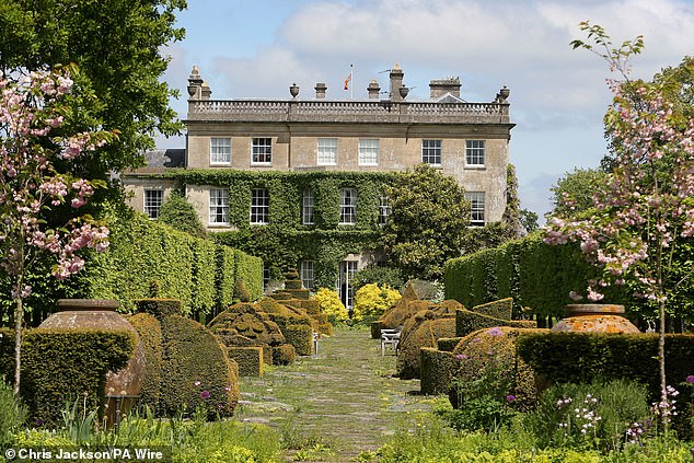 The King has introduced a range of silk scarves at the shop on his Highgrove estate in Gloucestershire.