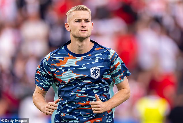 De Ligt, 25, was part of the Dutch squad for Euro 2024 but did not feature in Germany.