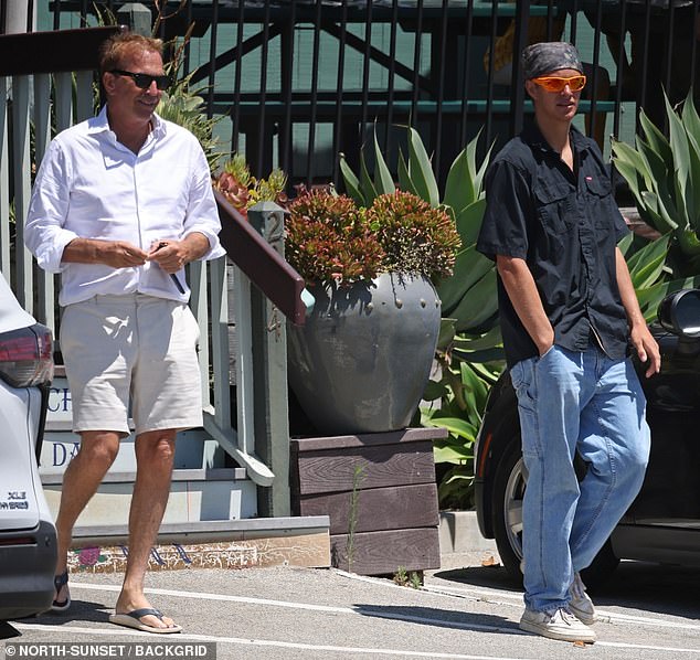 Kevin had just finished lunch at the Summerland Beach Café with Cayden, which is located in Santa Barbara County, not far from his sprawling compound.