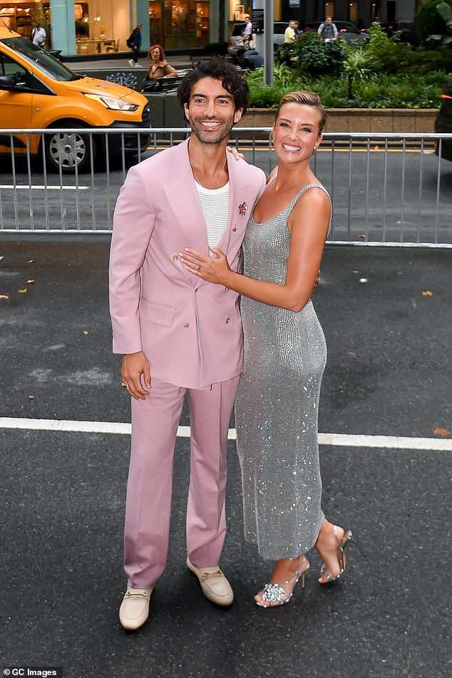 Baldoni was photographed at the film's New York City premiere at AMC Lincoln Square on August 6, posing alongside his wife Emily Baldoni, 40.