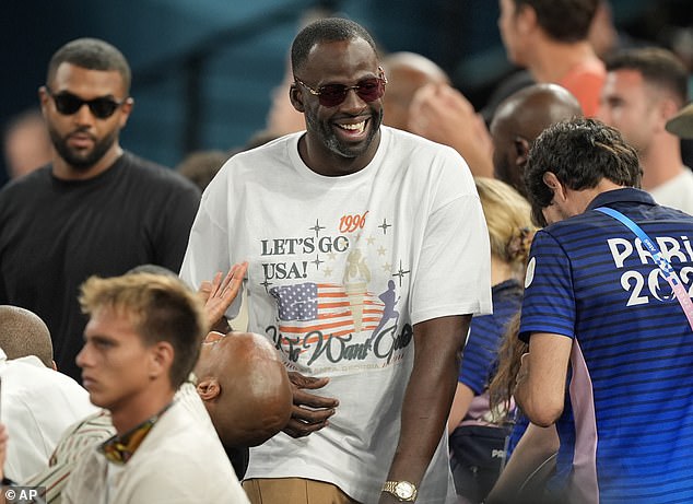 Draymond Green was also on hand to provide support for his teammate's family that night.