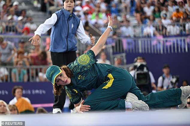 The Australian breaker did not score a single point in her three matches