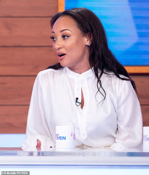 Lisa pictured on Loose Women in 2019