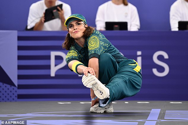 The Australian breakdancer scored no points in her three performances last week.