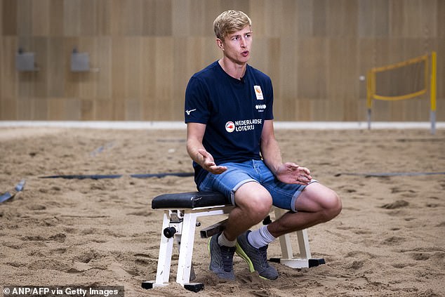 Van de Velde spoke to the media during a press conference at the European Beach Volleyball Championships in The Hague on Tuesday.