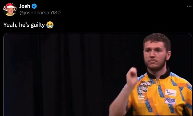 Now footage has revealed one of the alleged breaches, which took place during a match against Ryan Harrington on September 8, leaving many fans certain the darts player is guilty.