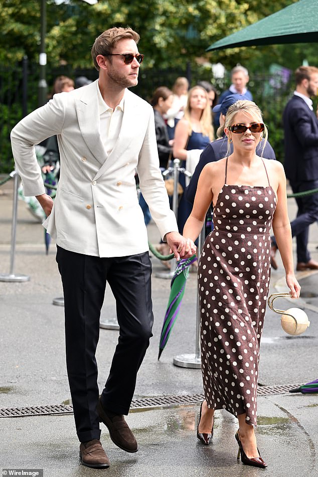 The couple have been together for almost six years and share a daughter, Annabella, who was born in November 2022 (seen at Wimbledon in July).