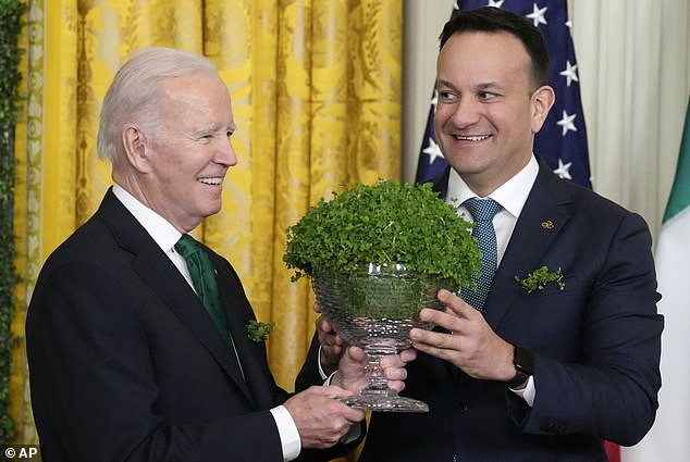 During a White House event in March 2023 to celebrate St. Patrick's Day, current Irish Taoiseach Leo Varadkar described Biden as 