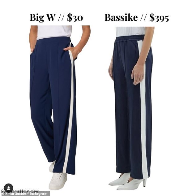 Fans have called the Big W Side Stripe pants a knockoff 