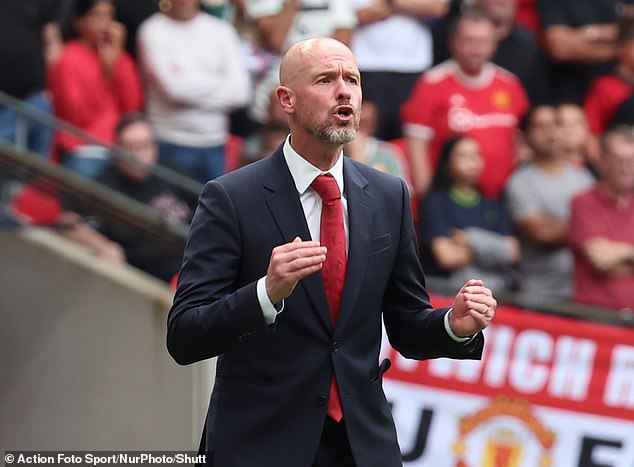 Erik ten Hag (pictured) has now suffered another defensive injury after £59million signing Leny Yoro was ruled out for three months.