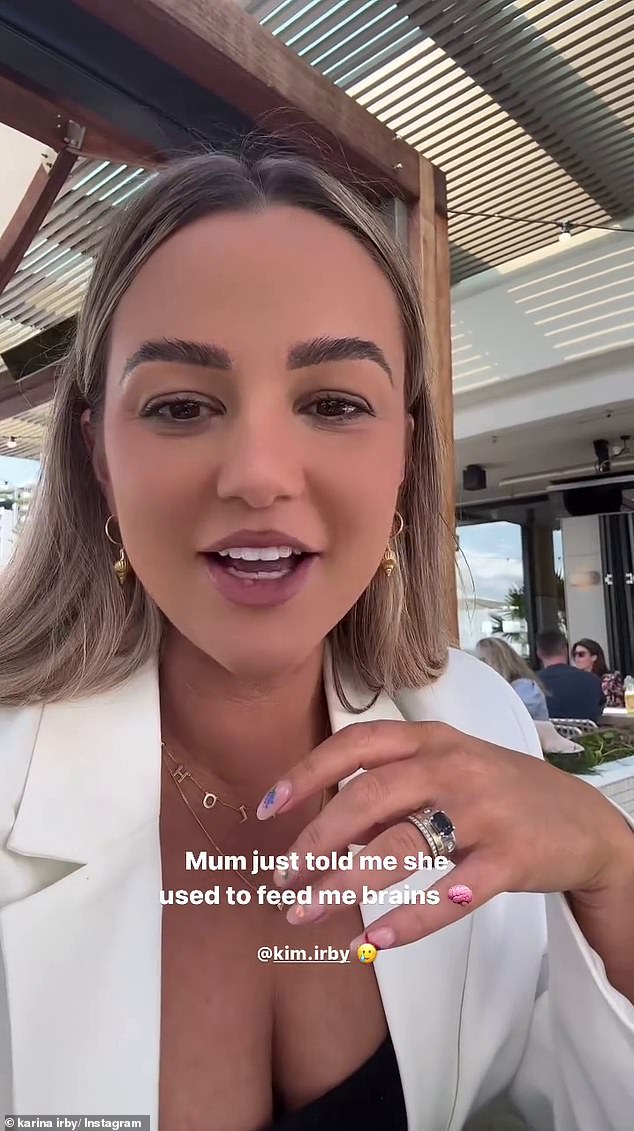 This comes after the influencer revealed a rather unusual dish she was given as a child.