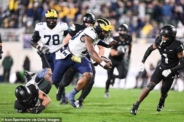 Michigan State University had lost the game 42-0 against the University of Michigan.