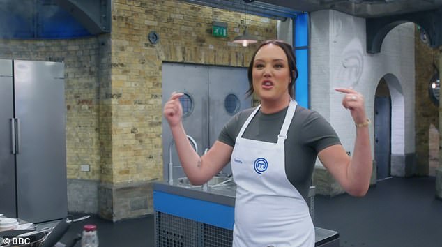 She joked around in the kitchen as her rowdy antics drew the attention of onlookers, but she produced some impressive dishes.