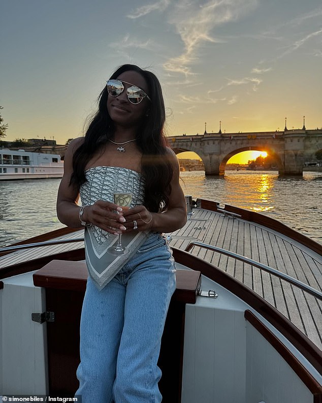 1723606901 387 Simone Biles shares behind the scenes snaps of her downtime in Paris