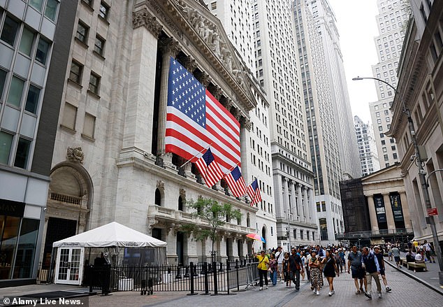 Fears: On Wall Street and in the City, many are worried that the US economy could fall into recession in the coming months