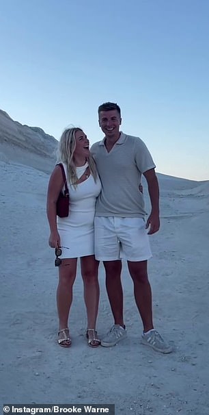 Fans were left wondering if the young couple was hinting at an engagement during their months-long vacation in Greece.